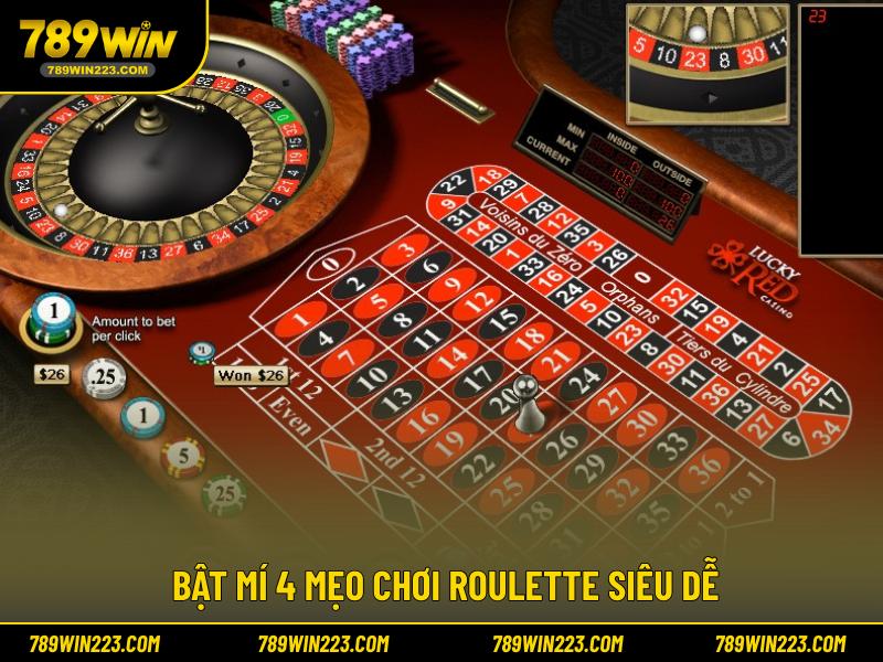Bật mí 4 mẹo chơi roulette siêu dễ